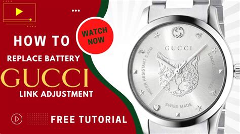 what kind of battery does my gucci watch take|Gucci watch battery replacement guide.